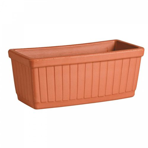 Vaso da giardino in terracotta - COTTO : 32 - Deroma - rettangolare