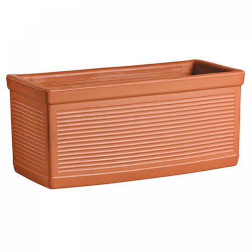 Vaso da giardino in terracotta - COTTO : 33 - Deroma - rettangolare