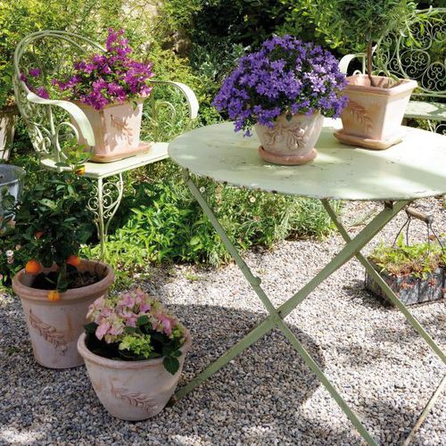 Vaso da giardino in terracotta - OLIVE : TG4-N  - Deroma - rotondo