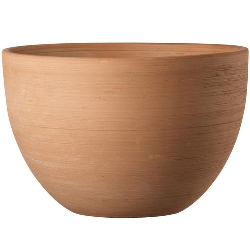 Vaso da giardino in terracotta - PRIMITIVO WHITE : 70M-W-08  - Deroma - conico