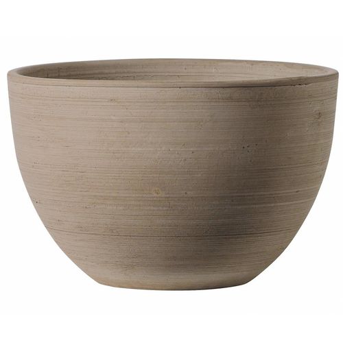 Vaso da giardino in terracotta - PRIMITIVO GRAFITE : 70M-J-08  - Deroma - rotondo