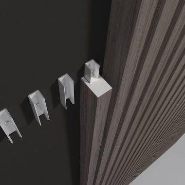Profilo in alluminio - LINEAR RIB NARROW - Gustafs Scandinavia AB - a U / per rivestimento di facciata / per muro