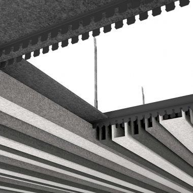 Sistema di fissaggio in alluminio - FELTFON - Gustafs Scandinavia AB - per pannelli / per soffitto / per interni