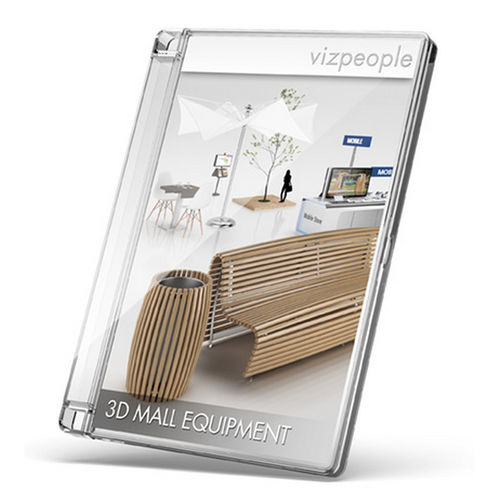 Biblioteca d'oggetti 2D/3D - 3D MALL EQUIPMENT  - VizPeople Cut Out people