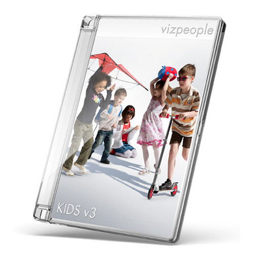 Biblioteca d'oggetti 2D/3D - KIDS V3 - VizPeople Cut Out people