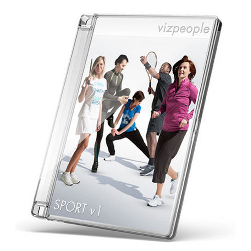 Biblioteca d'oggetti 2D/3D - SPORT V1 - VizPeople Cut Out people
