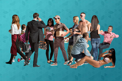 Biblioteca d'oggetti 2D/3D - CUT OUT V3 - VizPeople Cut Out people