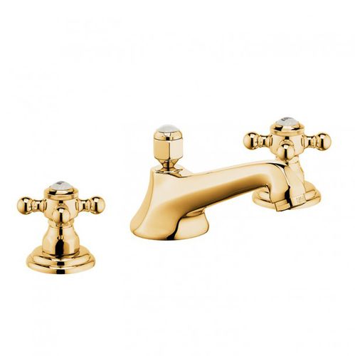 Miscelatore doppio comando per lavabo - 1926 - KLUDI - da appoggio / in metallo cromato / in oro