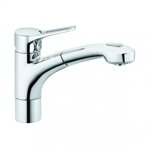 Miscelatore da appoggio - MX - KLUDI - in metallo cromato / in ceramica / da cucina