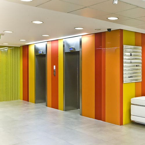 Pannello in vetro di sicurezza - EVOKERAM R - Glas Expert - temprato / ultra trasparente / lucido