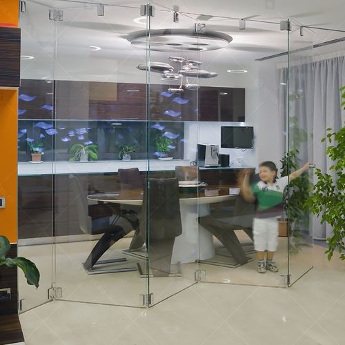 Porta da interno - MTG L-2500 - Glas Expert - in vetro / a libro / contemporanea