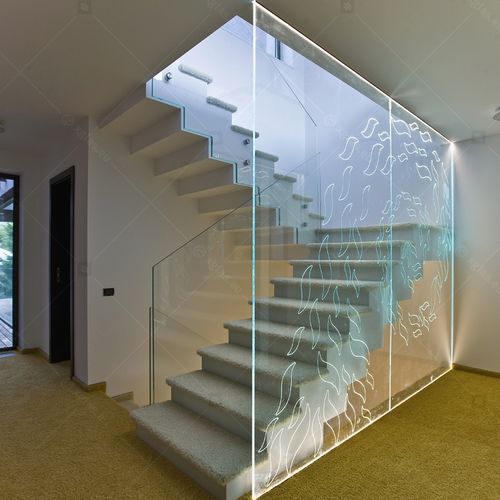 Pannello in vetro di sicurezza - CNC - Glas Expert - temprato / decorato / ultra trasparente