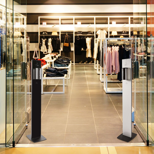 Distributore di gel igienizzante con piedi - SANITA - Glas Expert - automatico / professionale
