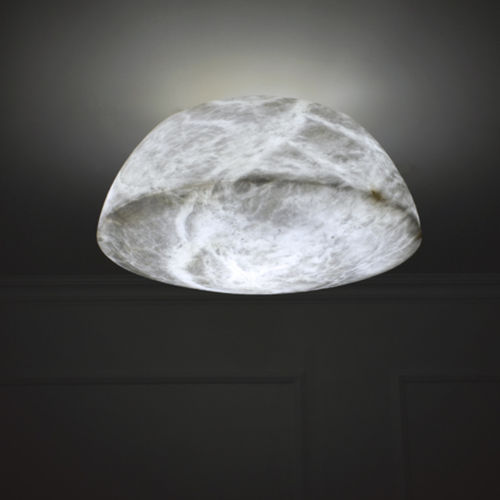 Plafoniera contemporanea - ELIOT - Atelier-alain-ellouz - rotonda / in alabastro / LED
