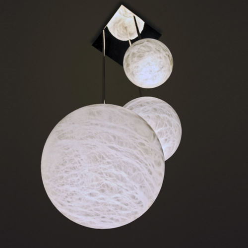 Lampadario contemporaneo - TRIO - Atelier-alain-ellouz - in alabastro / contract / LED