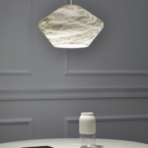 Lampada a sospensione - EMMA - Atelier-alain-ellouz - in alabastro / contemporanea / con cavo