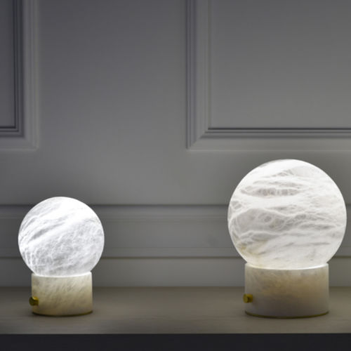Lampada da tavolo - CIMA - Atelier-alain-ellouz - in alabastro / contemporanea / con cavo