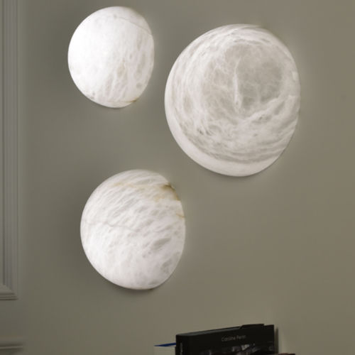 Applique contemporanea - EMI - Atelier-alain-ellouz - da interno / in alabastro / tonda