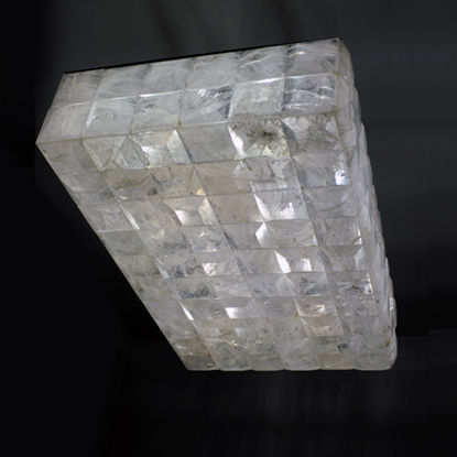 Plafoniera contemporanea - HERA - Atelier-alain-ellouz - rettangolare / in cristallo / LED