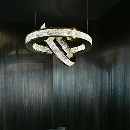 Lampadario contemporaneo - ELYSEE H - Atelier-alain-ellouz - in cristallo / contract