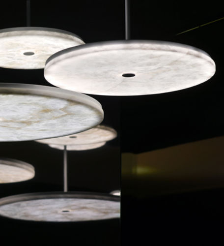 Lampada a sospensione - MANHATTAN - Atelier-alain-ellouz - in alabastro / contemporanea / solare