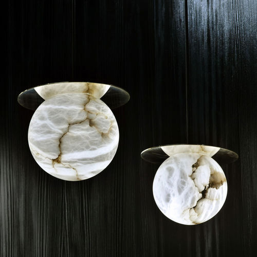 Lampada a sospensione - YAK - Atelier-alain-ellouz - in alabastro / contemporanea / con cavo