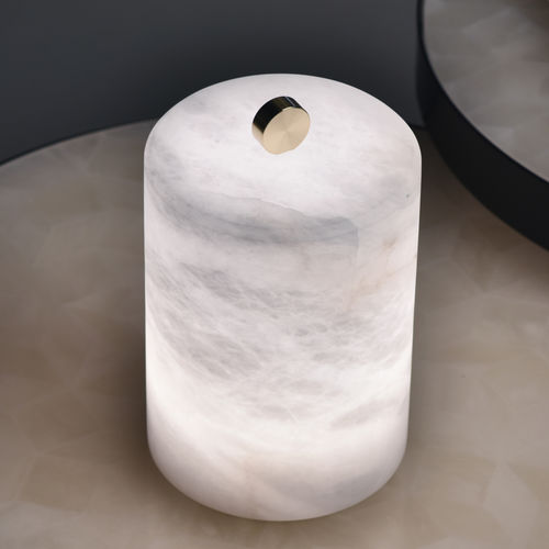 Lampada da tavolo - LYRA  - Atelier-alain-ellouz - mobile / in ottone / in alabastro