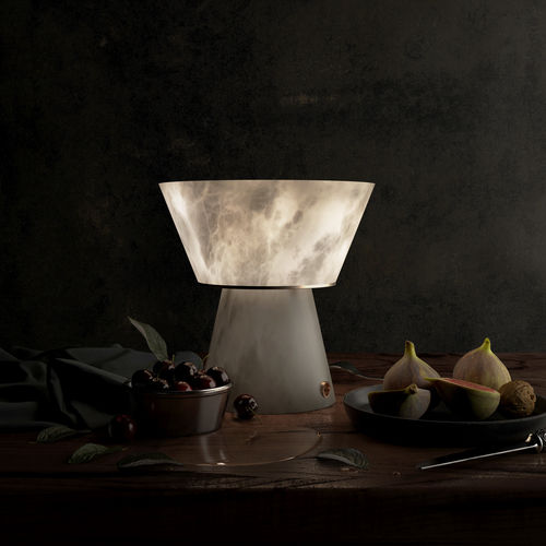 Lampada da tavolo - GAMA  - Atelier-alain-ellouz - mobile / in ottone / in alabastro