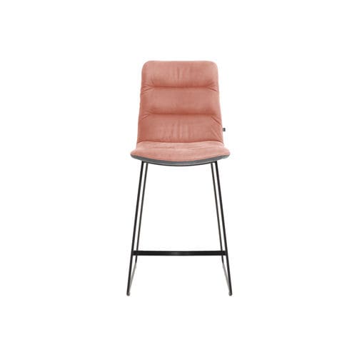 Sedia alta contemporanea - ARVA-LIGHT - KFF - da interno / in tessuto / in pelle