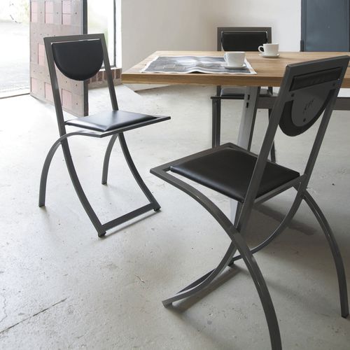 Sedia visitatore contemporanea - SINUS - KFF - da interno / in legno / in metallo