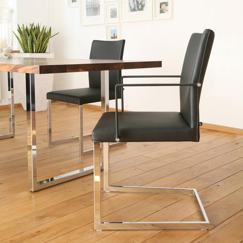 Sedia visitatore contemporanea - FEEL - KFF - da interno / in tessuto / in pelle