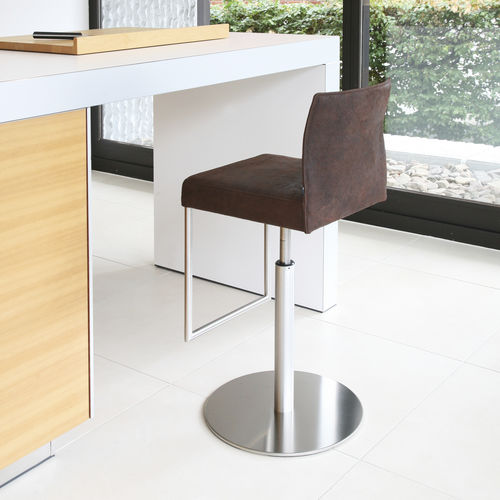 Sedia alta contemporanea - GLOOH - KFF - da interno / in tessuto / in pelle