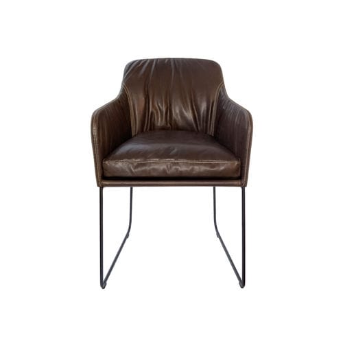 Sedia visitatore contemporanea - YOUMA CASUAL - KFF - da interno / in pelle / in acciaio