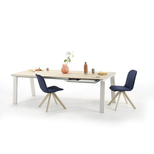 Tavolo da pranzo contemporaneo - DRAWER - Arco - in legno / rettangolare / per uso residenziale