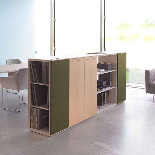 Armadio classificatore basso - SIDE - Arco - in legno massiccio / modulare / contemporaneo