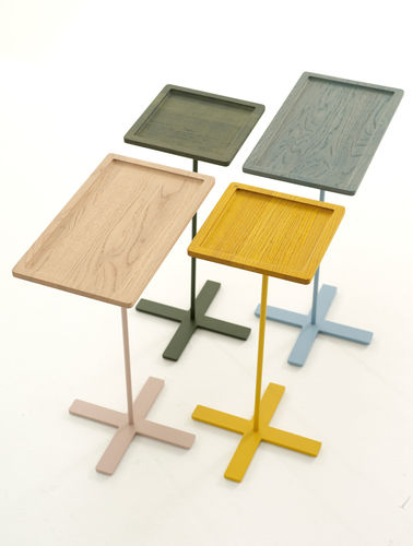 Tavolo d'appoggio contemporaneo - STANDBY - Arco - in legno / rettangolare / quadrato