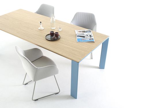 Tavolo da pranzo contemporaneo - BRANCH - Arco - in legno / in acciaio / rettangolare