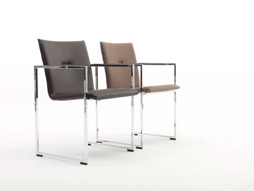 Sedia contemporanea - FRAME - Arco - da interno / in tessuto / con supporto in metallo cromato