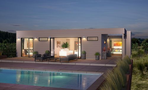 Edificio prefabbricato - ORIGIN 1000 - Blu Homes - in legno / per garage / contemporaneo