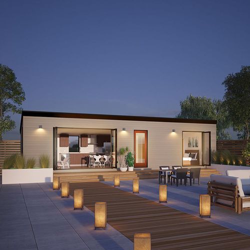 Casa ecologica - CABANA 600 - Blu Homes - modulare / moderna / a un piano