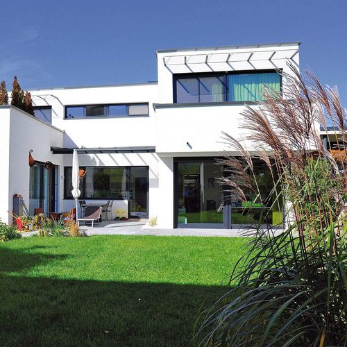 Finestra in alluminio - ALUCLIP PRO - Trocal - in PVC / scorrevole / a tripli vetri
