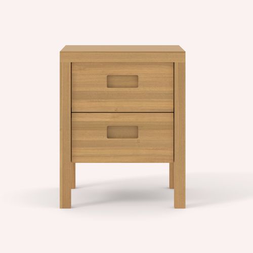 Comodino contemporaneo - DALIDA II - COCO-MAT - in rovere / rettangolare / per uso residenziale
