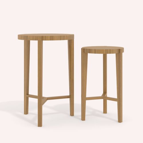Comodino classico - XANTHIPPI  - COCO-MAT - in rovere / rettangolare / per uso residenziale