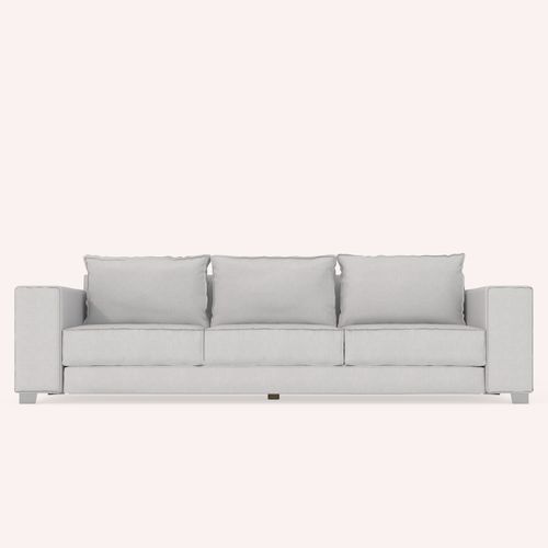 Divano contemporaneo - THEANO - COCO-MAT - in tessuto / marrone / 3 posti