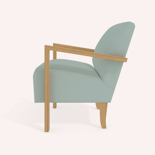 Poltrona classica - MARIZA - COCO-MAT - in tessuto / in legno