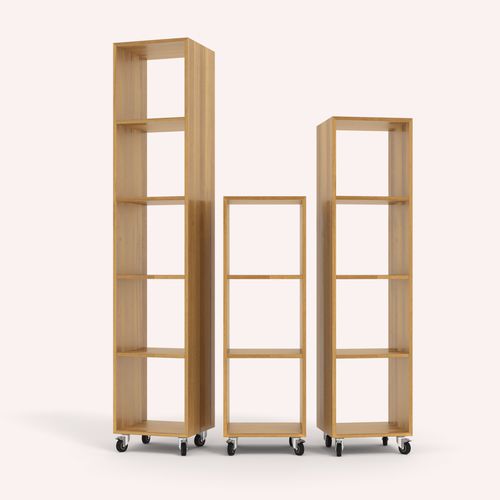 Scaffale a rotelle - AGAMEMNON - COCO-MAT - contemporaneo / in legno