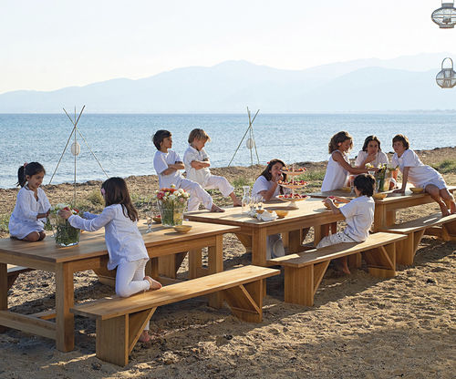 Panca da giardino contemporanea - PETRA - COCO-MAT - in legno