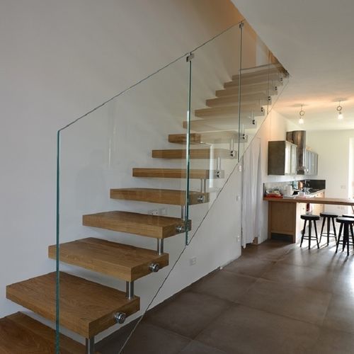 Scala dritta - AXOLUTE CRYSTAL - TECNOSCALE - a L / a U / curva