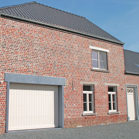 Porta sezionale per garage - NATURE LINE STC - l-door - in legno / automatica