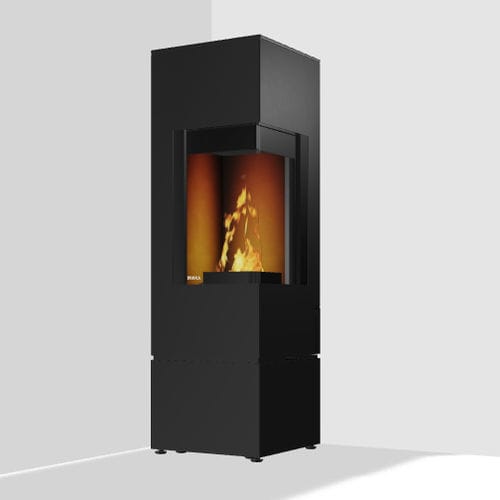 Stufa a legna - CON­NECT - Rika - 8 kW / a pavimento / ad angolo